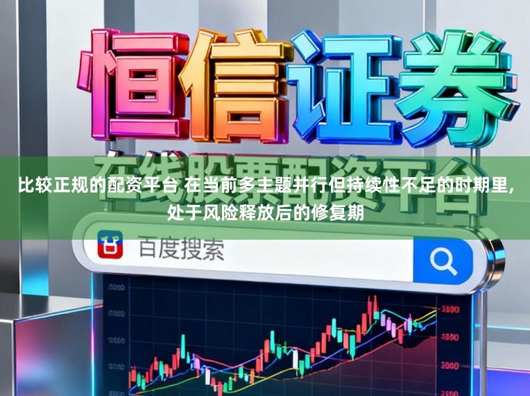 比较正规的配资平台 在当前多主题并行但持续性不足的时期里,处于风险释放后的修复期